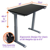 VICTOR® High Rise™ Electric Adjustable Height Full Standing Desk (DC840)