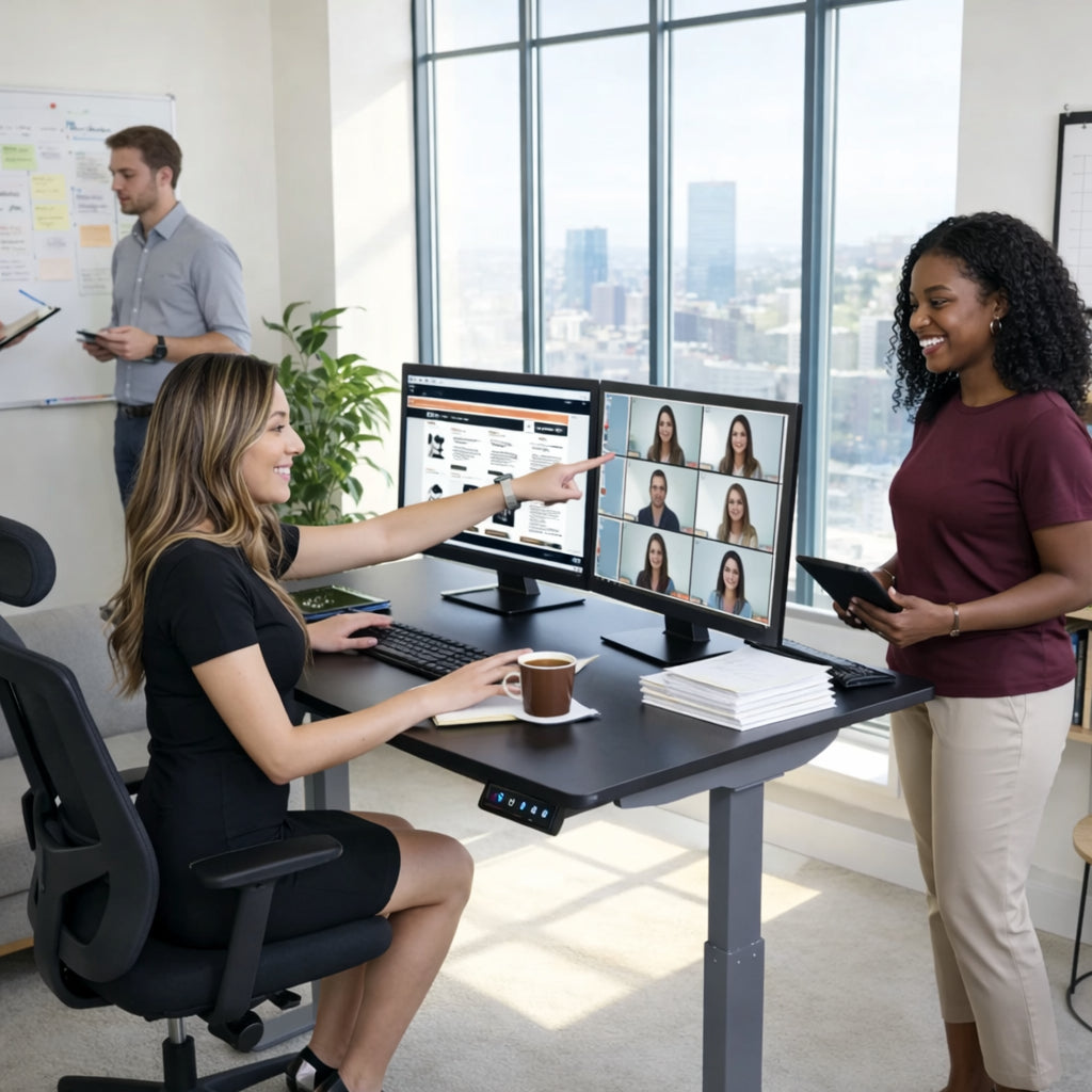 VICTOR® High Rise™ Electric Adjustable Height Full Standing Desk (DC840)