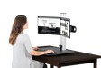 VICTOR® High Rise™ Electric Dual Monitor Standing Desk