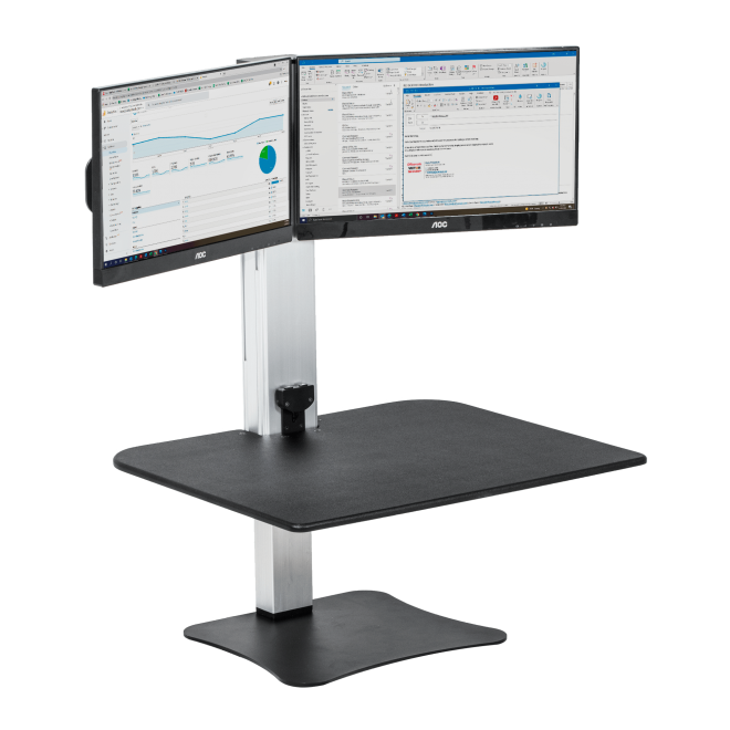 VICTOR® High Rise™ Electric Dual Monitor Standing Desk