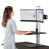 VICTOR® High Rise™ Electric Dual Monitor Standing Desk