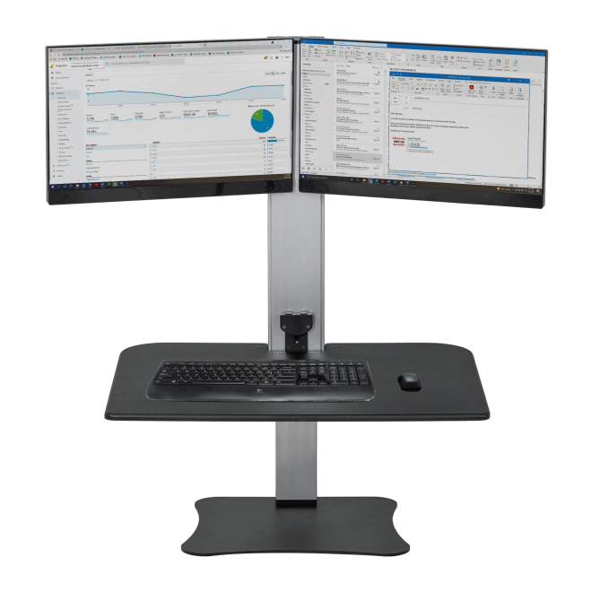 VICTOR® High Rise™ Electric Dual Monitor Standing Desk