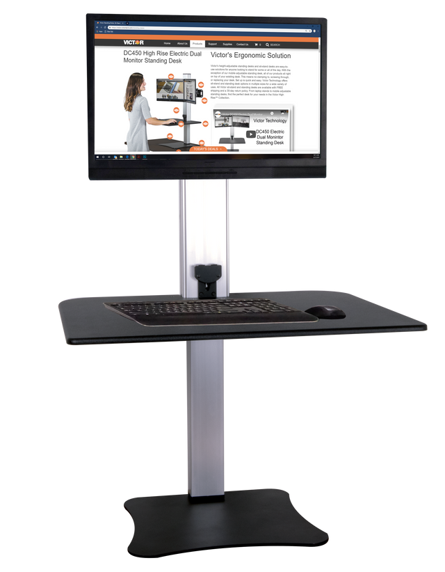 VICTOR® High Rise™ Electric Single Monitor Standing Desk