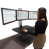 VICTOR® High Rise™ Electric Triple Monitor Standing Desk