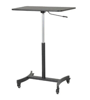 Victor® High Rise™ Mobile Adjustable Standing Desk Cart in black