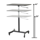 VICTOR® High Rise™ Mobile Adjustable Standing Desk