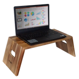 VICTOR® High Rise™ Portable Folding Acacia Wood Laptop Desk