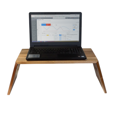 VICTOR® High Rise™ Portable Folding Acacia Wood Laptop Desk