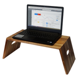 VICTOR® High Rise™ Portable Folding Acacia Wood Laptop Desk