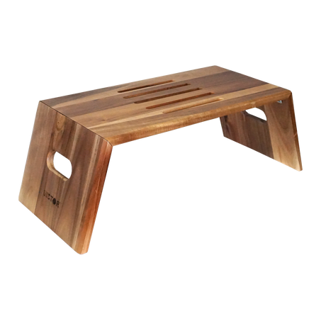 VICTOR® High Rise™ Portable Folding Acacia Wood Laptop Desk