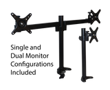 VICTOR® Monitor Mount with Single and Dual Arm Components
