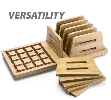 VICTOR® Small Adjustable Bamboo File Sorter