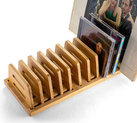 VICTOR® Small Adjustable Bamboo File Sorter