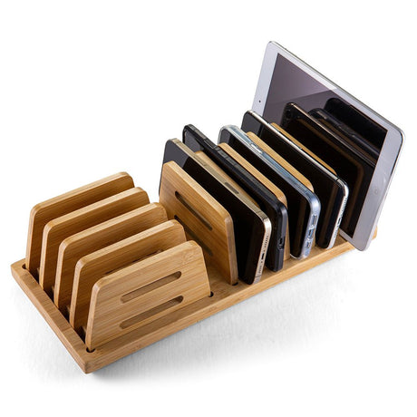 VICTOR® Small Adjustable Bamboo File Sorter