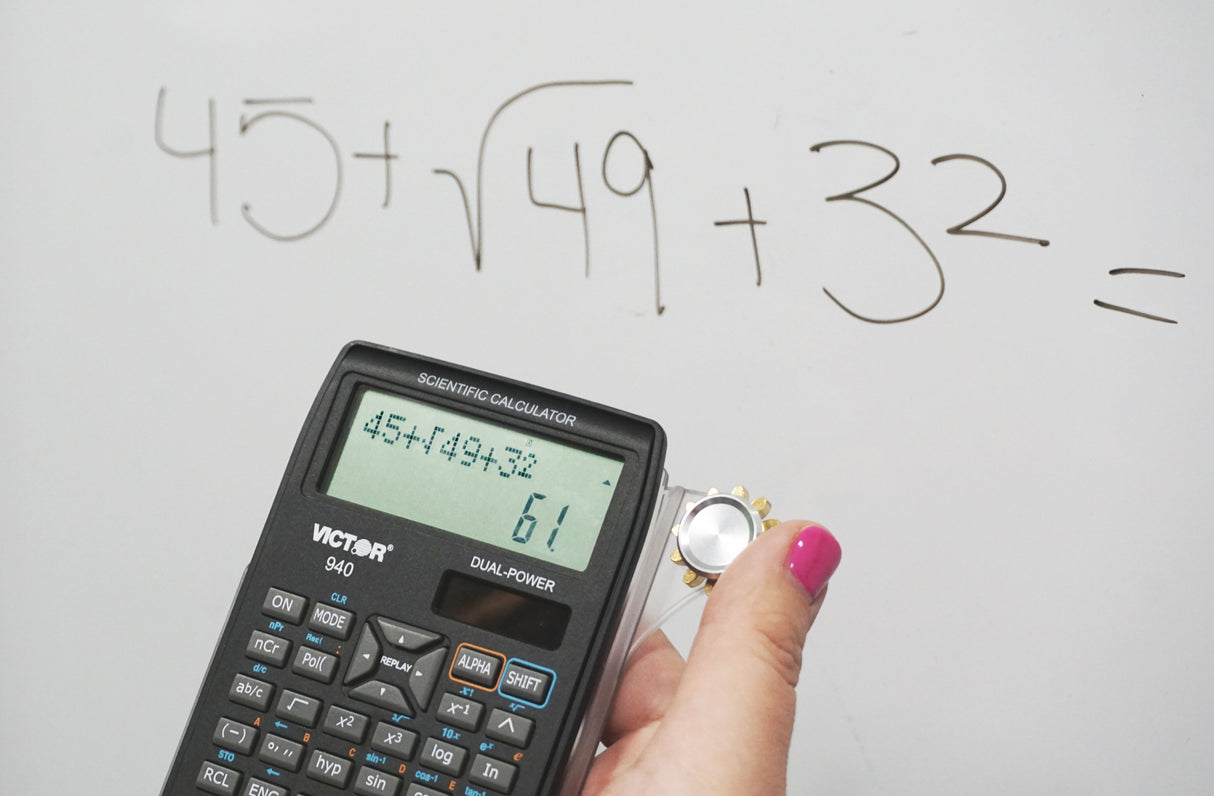 SpinCalc: Scientific Calculator with Fidget Spinner, 2-Line Display