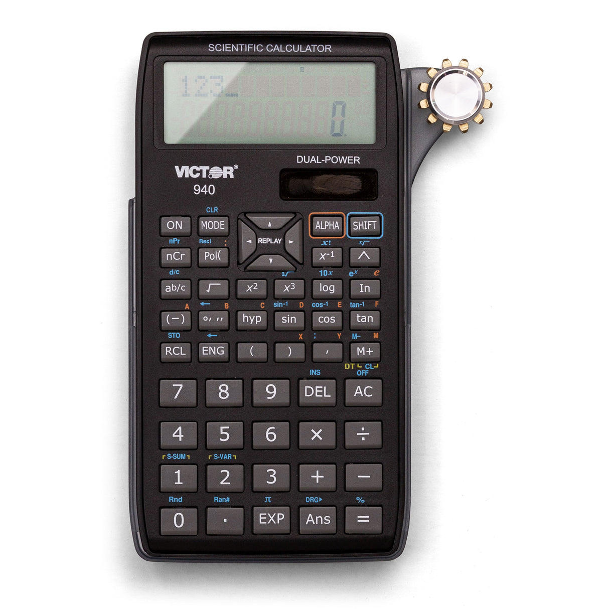 SpinCalc: Scientific Calculator with Fidget Spinner, 2-Line Display