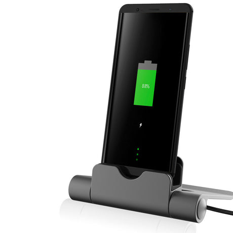 VICTOR® Universal Desktop Phone Charger Stand – USB Cable Charging Dock Base for Smartphones & Office Use