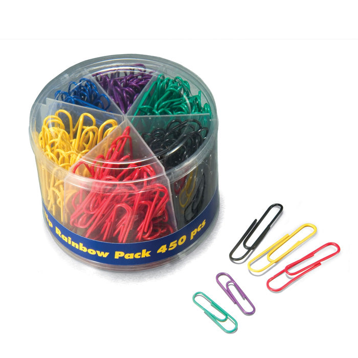 Vinyl Coated Clips and Fasteners - Paper Clips, Assorted