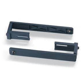 Two grey Officemate Wall File Partition Hangers on a white background.