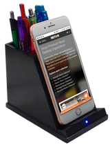 Wireless Phone Charger with Pencil Cup
