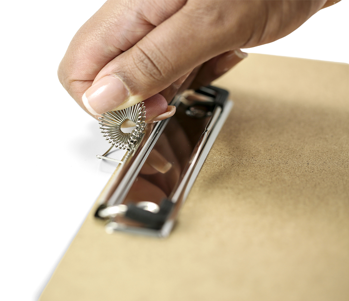 Wood Clipboard with Low Profile Clip and Pen Holder