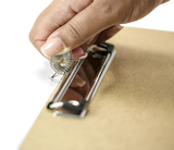 Wood Clipboard with Low Profile Clip and Pen Holder