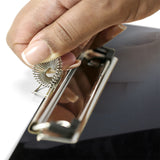 Wood Clipboard with Low Profile Clip and Pen Holder - Letter, Single