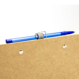 Wood Clipboard with Low Profile Clip and Pen Holder - Letter, Single